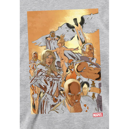 Athletic Heather - Side - X-Men Childrens-Kids Team Cover Hoodie