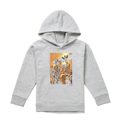 Athletic Heather - Front - X-Men Childrens-Kids Team Cover Hoodie