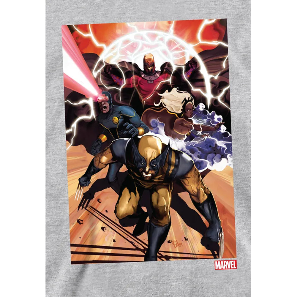 Athletic Heather - Side - X-Men Childrens-Kids Team Attack Pull Over Hoodie