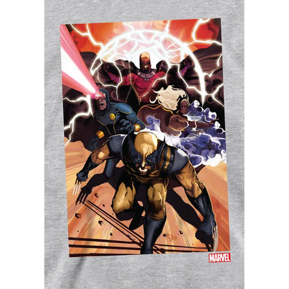 Athletic Heather - Side - X-Men Childrens-Kids Team Attack Pull Over Hoodie
