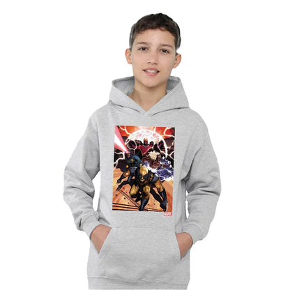 Athletic Heather - Lifestyle - X-Men Childrens-Kids Team Attack Pull Over Hoodie