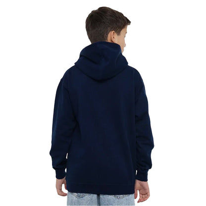 Navy - Pack Shot - X-Men Childrens-Kids Front Cover Team Pull Over Hoodie