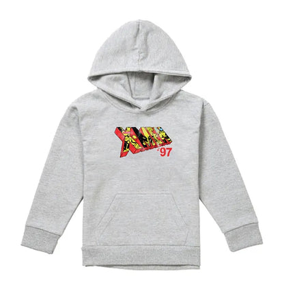 Athletic Heather - Front - X-Men Childrens-Kids 97 Comic Logo Pull Over Hoodie