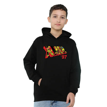 Black - Lifestyle - X-Men Childrens-Kids 97 Comic Logo Pull Over Hoodie