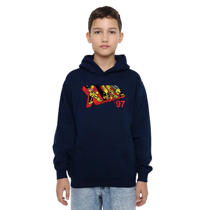 Navy - Lifestyle - X-Men Childrens-Kids 97 Comic Logo Pull Over Hoodie