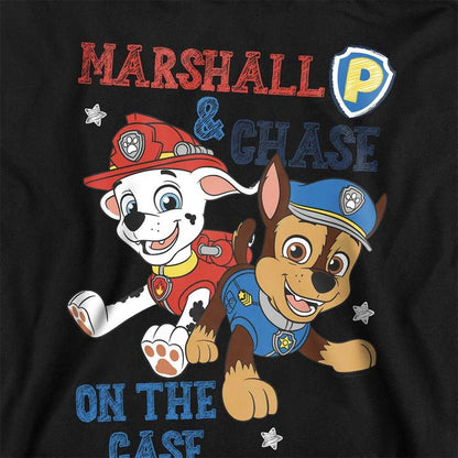 Black - Side - Paw Patrol Childrens-Kids Ruff Ruff Rescue Heather Pullover Hoodie