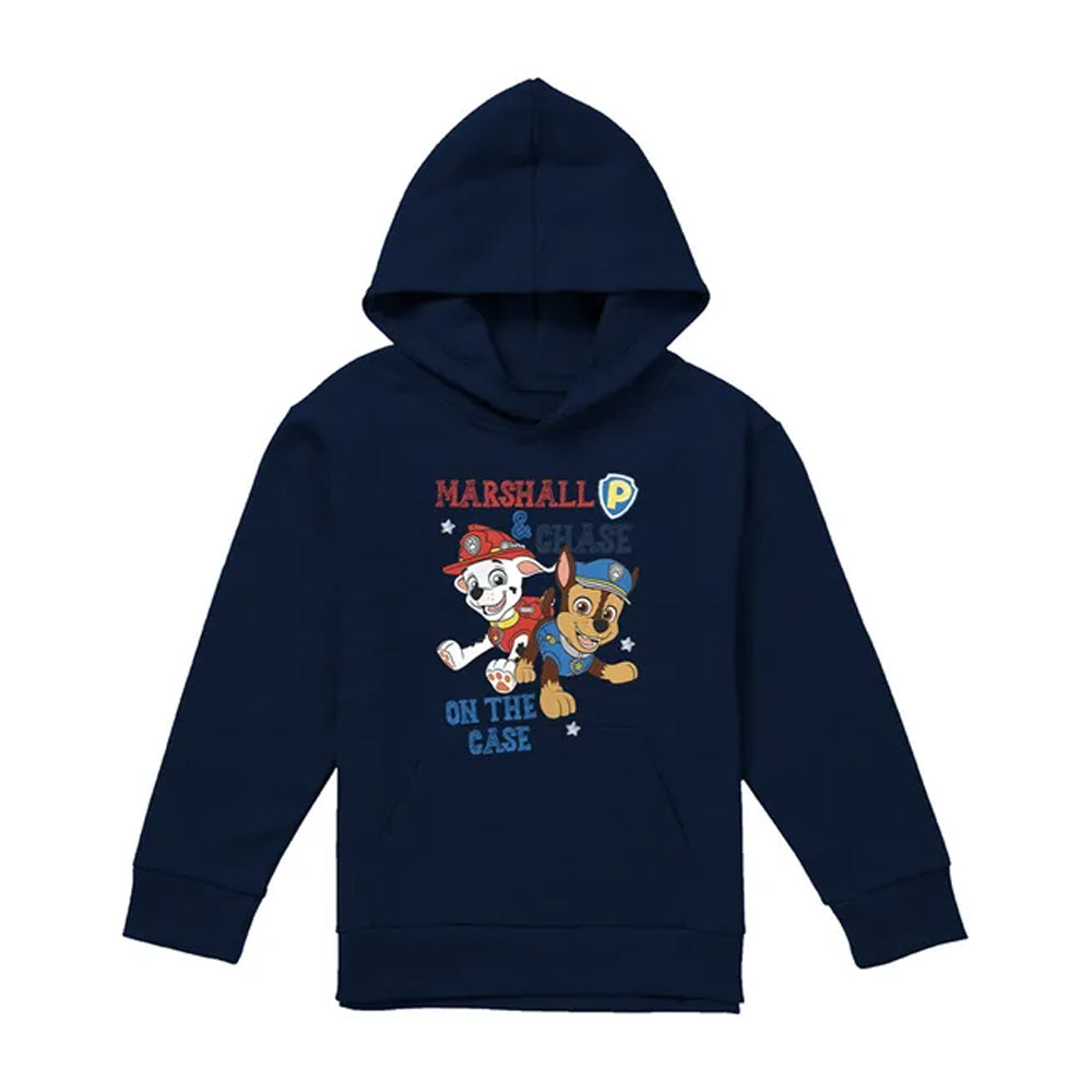 Navy - Front - Paw Patrol Childrens-Kids Ruff Ruff Rescue Heather Pullover Hoodie
