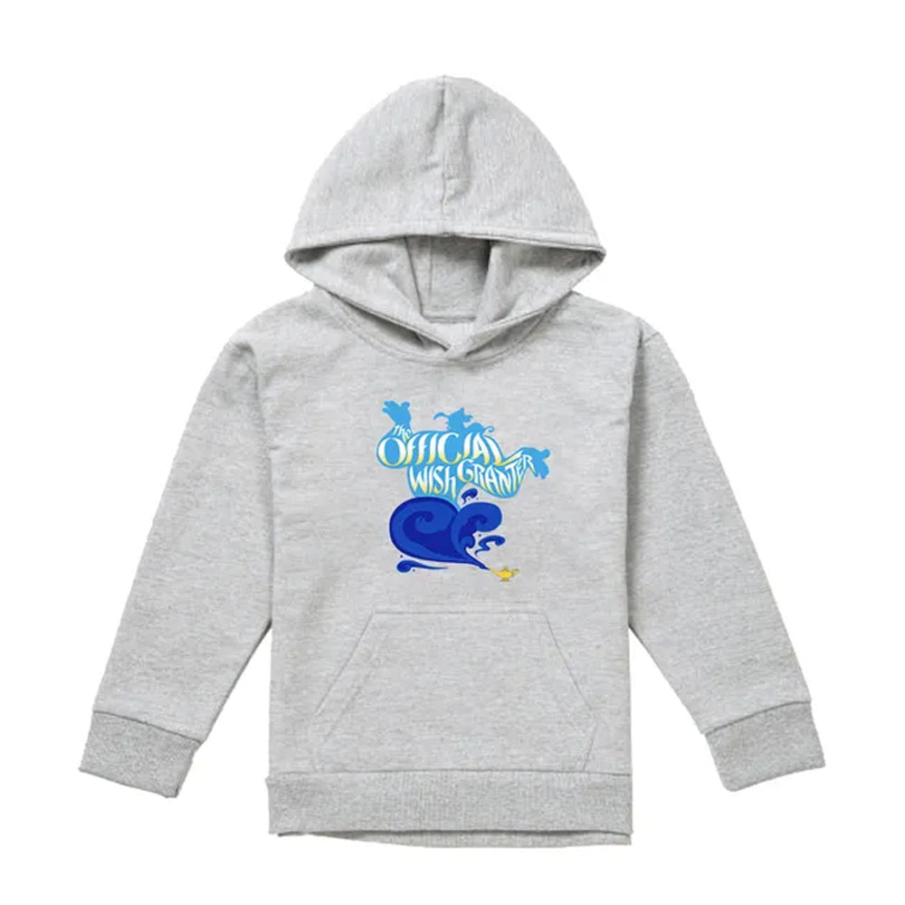 Athletic Heather - Front - Aladdin Childrens-Kids Official Wish Granter Genie Pullover Hoodie