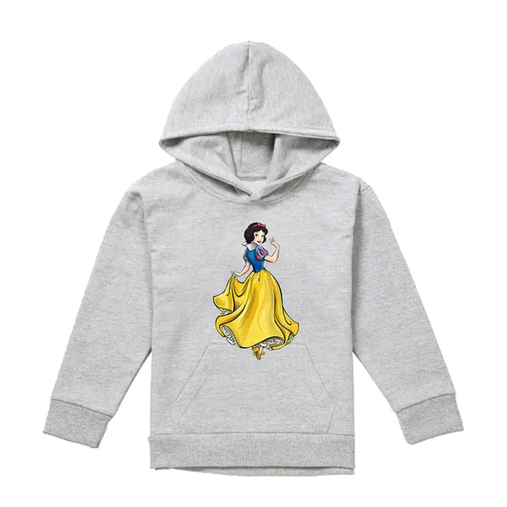 Athletic Heather - Front - Snow White Childrens-Kids Fairest Princess Of Them All Hoodie