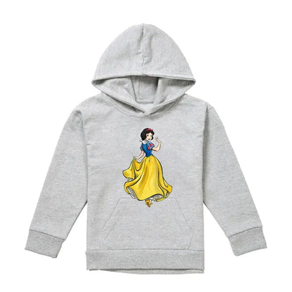 Athletic Heather - Front - Snow White Childrens-Kids Fairest Princess Of Them All Hoodie
