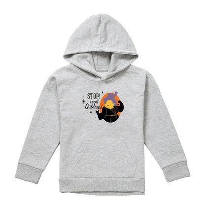 Athletic Heather - Front - Hocus Pocus Childrens-Kids Stop! I Smell Children! With Mary Sanderson Heather Hoodie