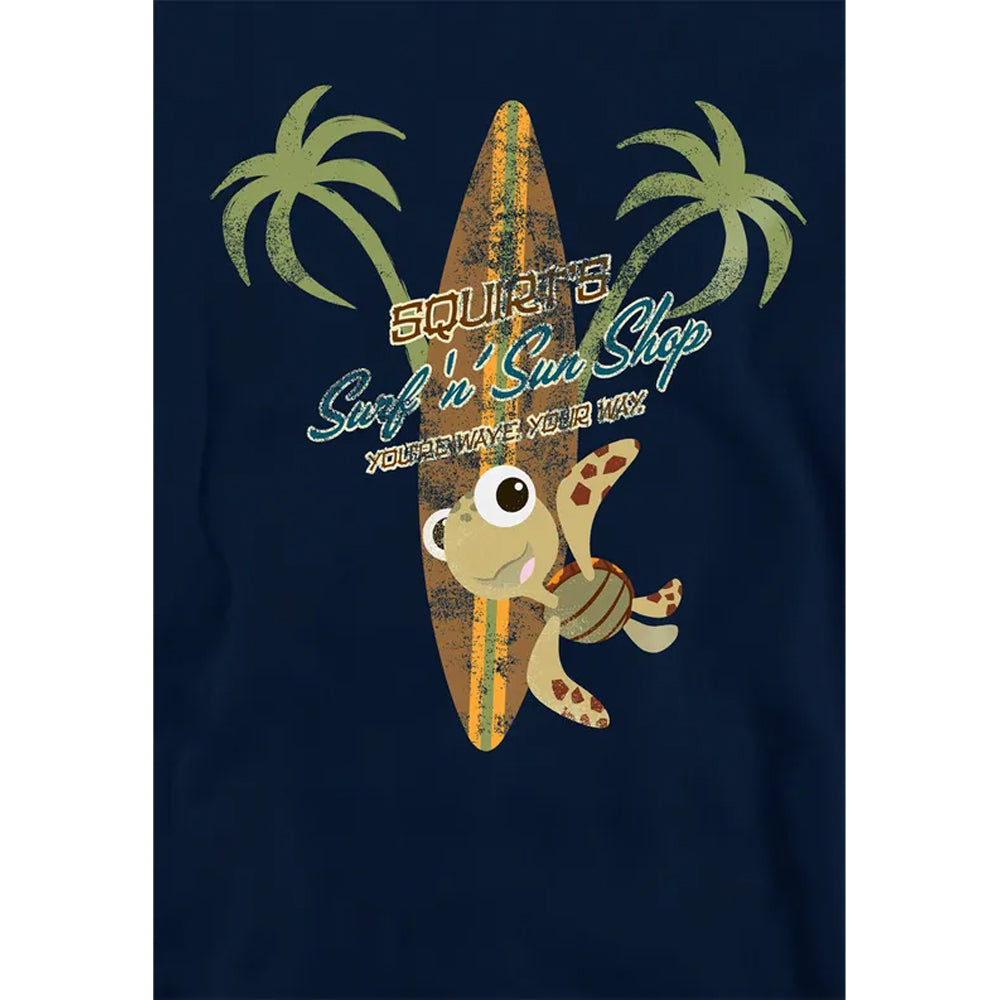 Navy - Side - Finding Nemo Childrens-Kids Surf N Sun Shop Hoodie
