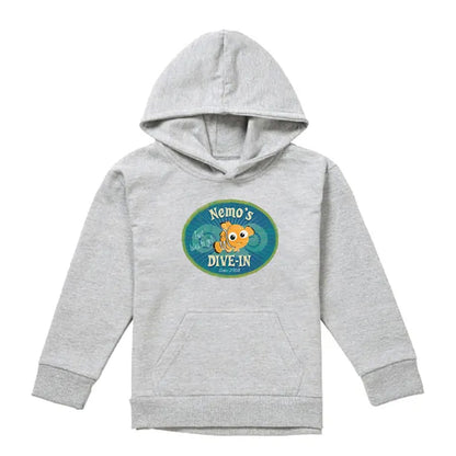Athletic Heather - Front - Finding Nemo Childrens-Kids Nemo´s Dive In Hoodie