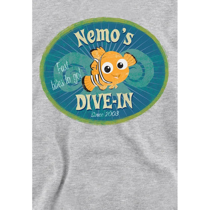 Athletic Heather - Side - Finding Nemo Childrens-Kids Nemo´s Dive In Hoodie