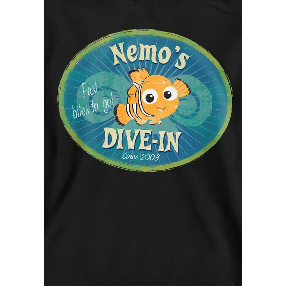Black - Side - Finding Nemo Childrens-Kids Nemo´s Dive In Hoodie