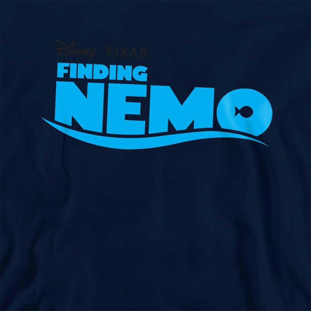 Navy - Side - Finding Nemo Childrens-Kids Logo Hoodie