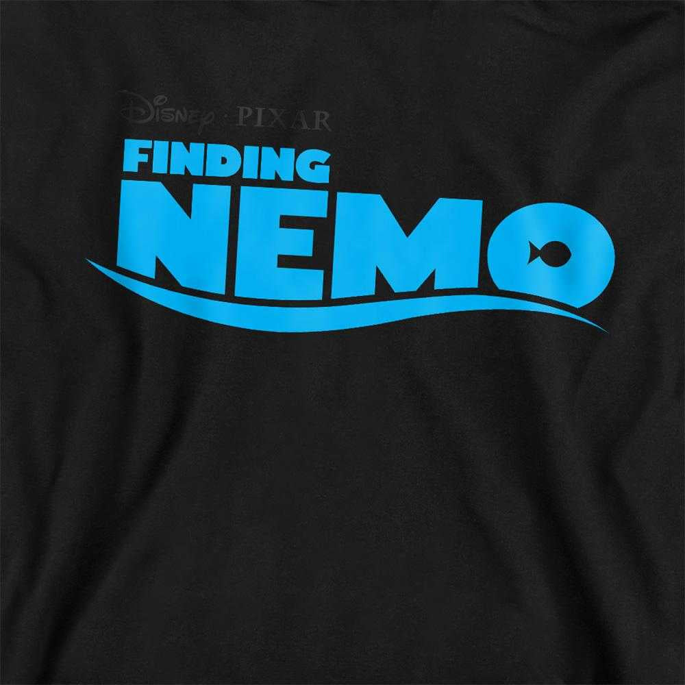 Black - Side - Finding Nemo Childrens-Kids Logo Hoodie