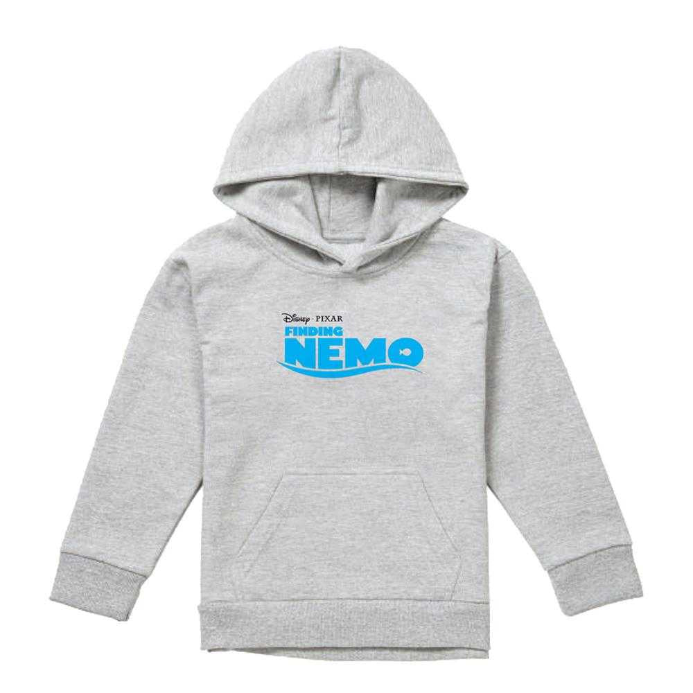 Athletic Heather - Front - Finding Nemo Childrens-Kids Logo Hoodie