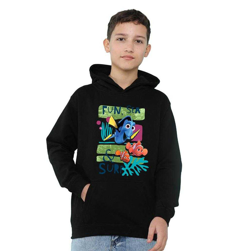 Black - Lifestyle - Finding Nemo Childrens-Kids Fun, Sea, Surf Hoodie