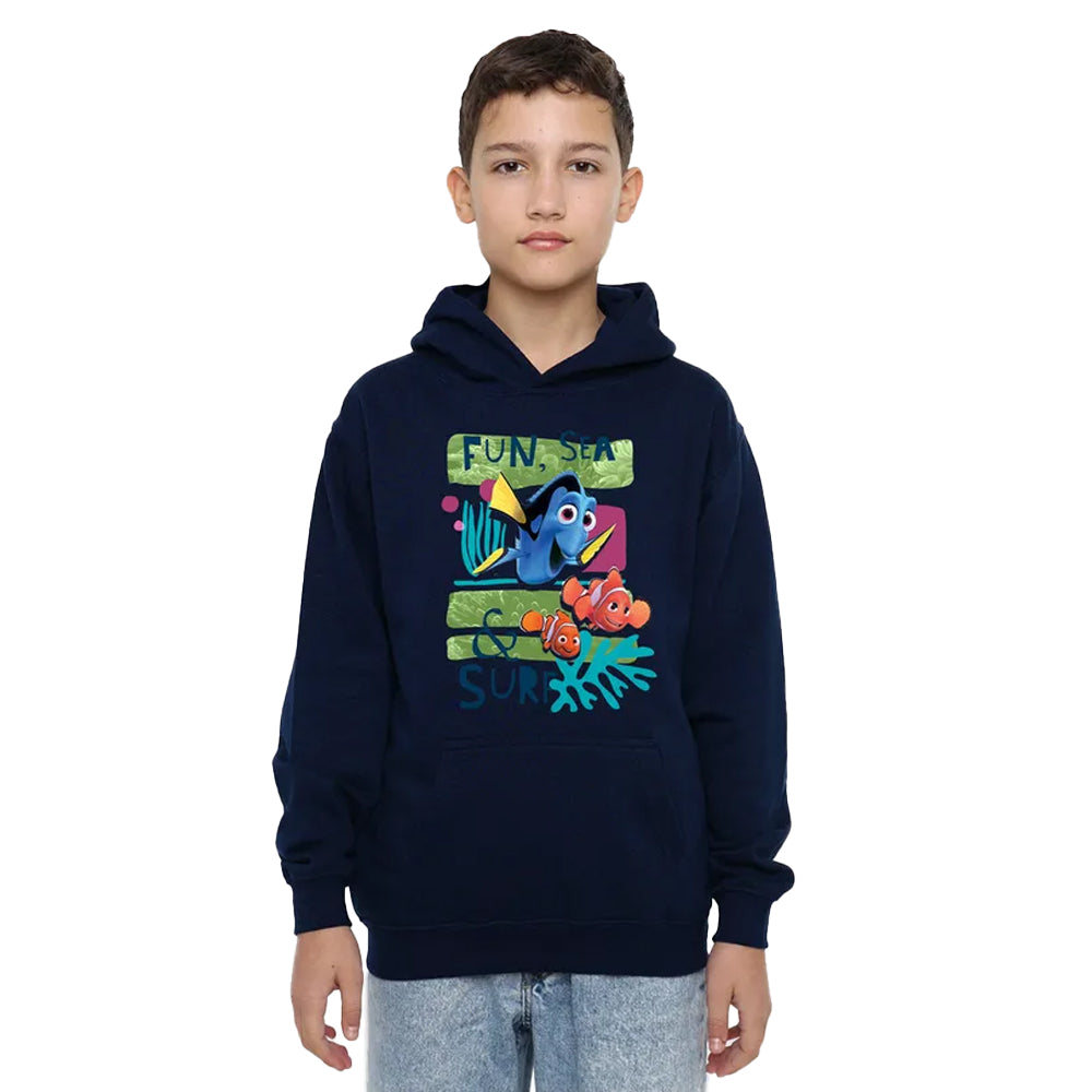 Navy - Lifestyle - Finding Nemo Childrens-Kids Fun, Sea, Surf Hoodie