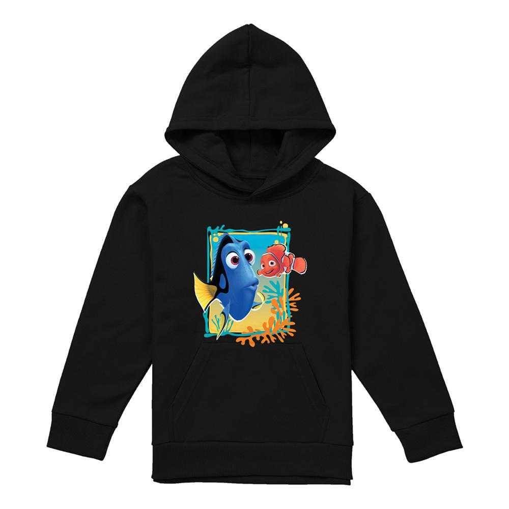 Black - Front - Finding Nemo Childrens-Kids Dory Nemo Hoodie