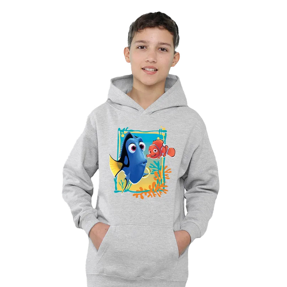 Athletic Heather - Lifestyle - Finding Nemo Childrens-Kids Dory Nemo Hoodie