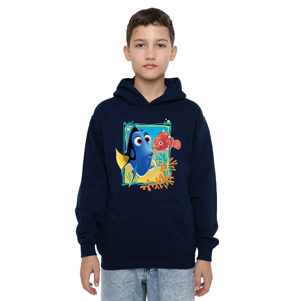 Navy - Lifestyle - Finding Nemo Childrens-Kids Dory Nemo Hoodie