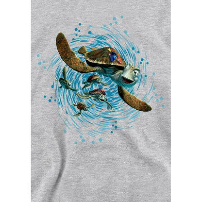 Athletic Heather - Side - Finding Nemo Childrens-Kids Crush Ride The Wave Hoodie