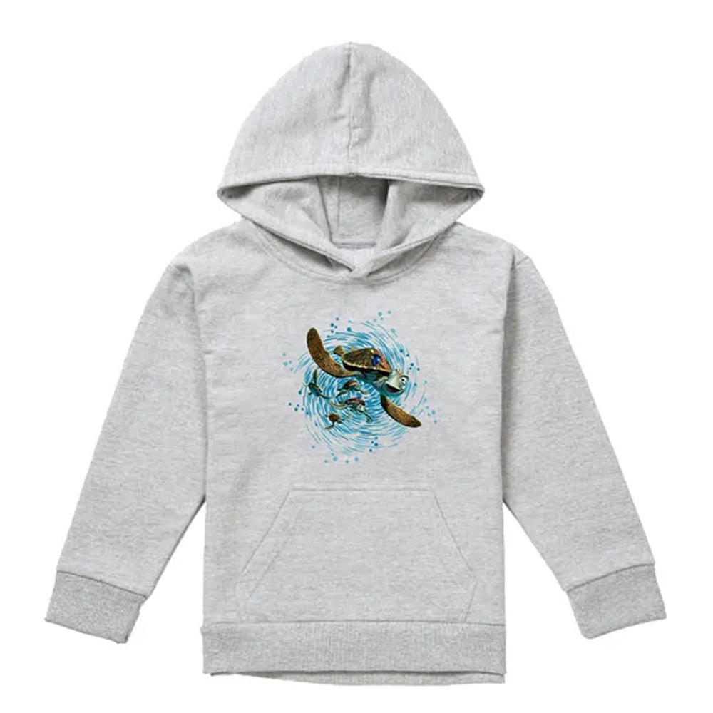 Athletic Heather - Front - Finding Nemo Childrens-Kids Crush Ride The Wave Hoodie