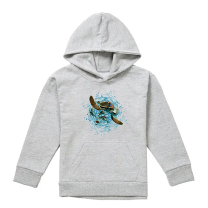 Athletic Heather - Front - Finding Nemo Childrens-Kids Crush Ride The Wave Hoodie