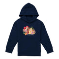 Navy - Front - Disney Princess Childrens-Kids Ready For Whatever Ariel Moana Rapunzel Pullover Hoodie