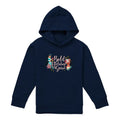 Navy - Front - Disney Princess Childrens-Kids Bold Holiday Spirit Jasmine Christmas Pullover Hoodie