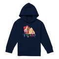 Navy - Front - Disney Princess Childrens-Kids Be True, Be You Ariel Moana Rapunzel Pullover Hoodie