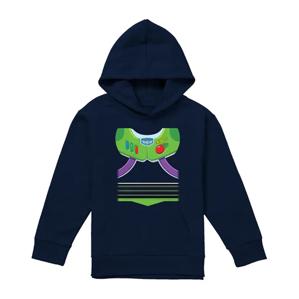 Navy - Front - Toy Story Childrens-Kids Buzz Lightyear Costume Hoodie