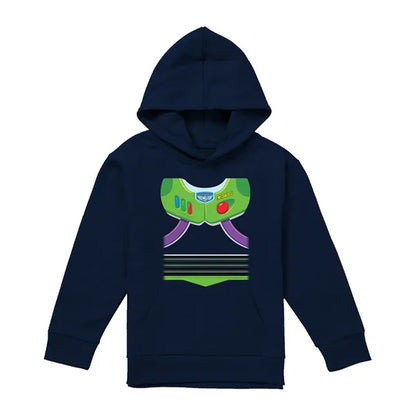 Navy - Front - Toy Story Childrens-Kids Buzz Lightyear Costume Hoodie
