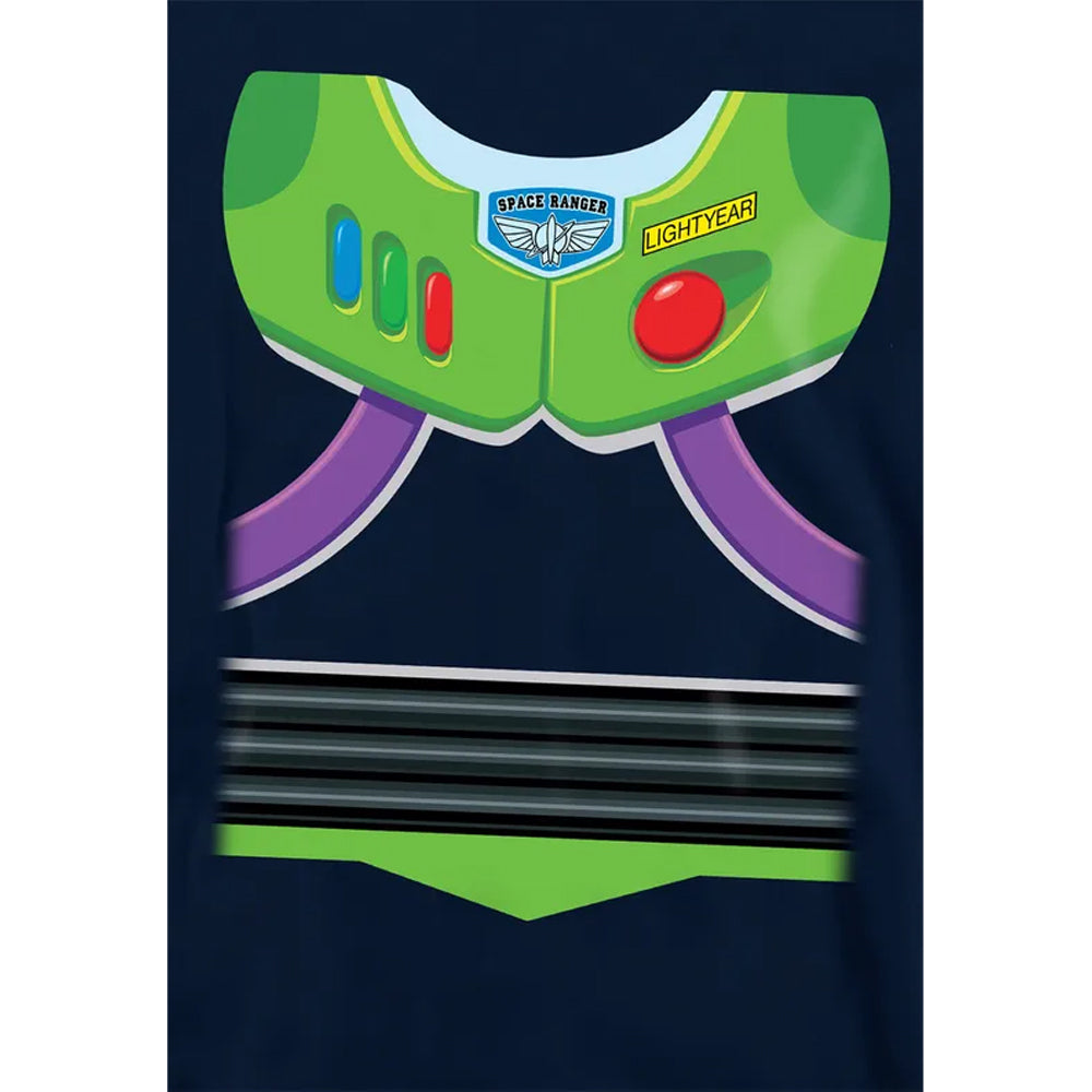 Navy - Side - Toy Story Childrens-Kids Buzz Lightyear Costume Hoodie