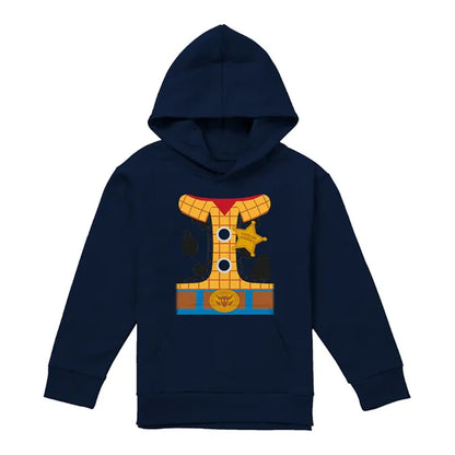 Navy - Front - Toy Story Childrens-Kids Woody Costume Hoodie