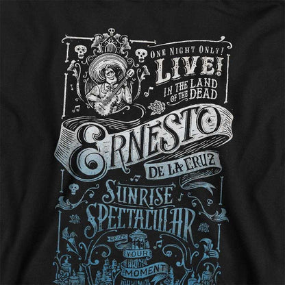 Black - Side - Coco Childrens-Kids Sunrise Spectacular Ernesto de la Cruz Poster Hoodie