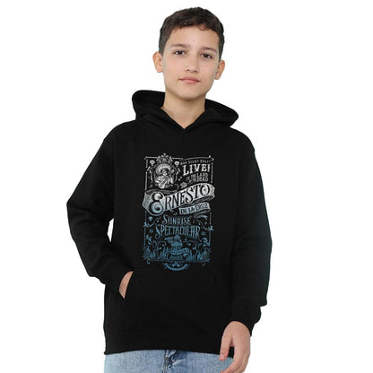 Navy - Front - Coco Childrens-Kids Sunrise Spectacular Ernesto de la Cruz Poster Hoodie
