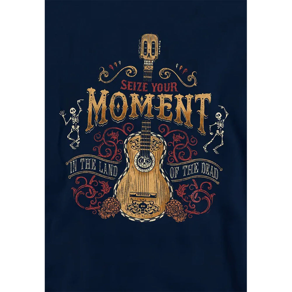 Navy - Side - Coco Childrens-Kids Seize Your Moment In The Land Of The Dead Hoodie