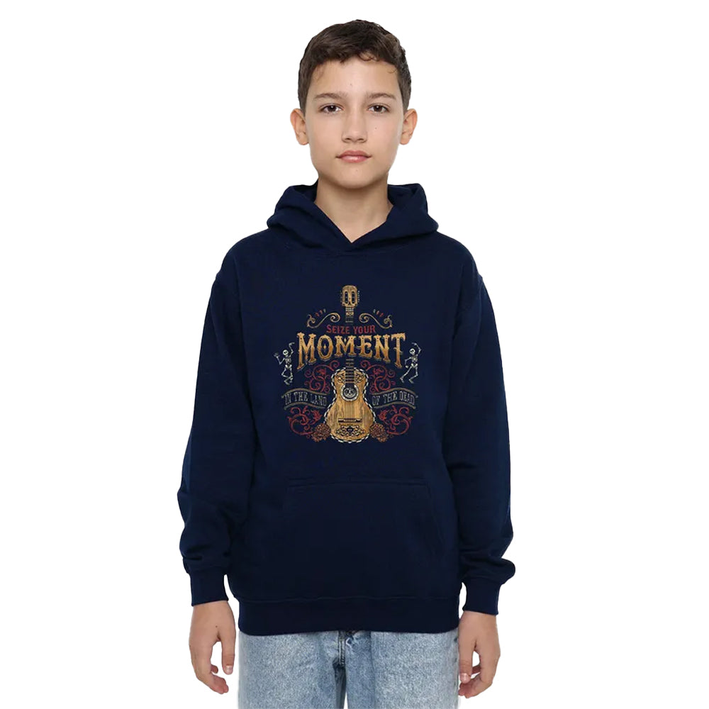 Navy - Lifestyle - Coco Childrens-Kids Seize Your Moment In The Land Of The Dead Hoodie