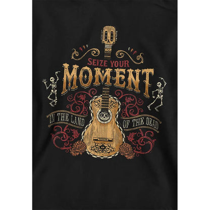Black - Side - Coco Childrens-Kids Seize Your Moment In The Land Of The Dead Hoodie