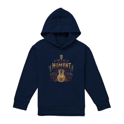 Navy - Front - Coco Childrens-Kids Seize Your Moment In The Land Of The Dead Hoodie