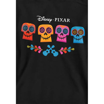 Black - Side - Coco Childrens-Kids Skull Logo Full Color Hoodie