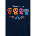 Navy - Side - Coco Childrens-Kids Skull Logo Full Color Hoodie