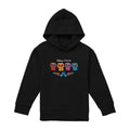Black - Front - Coco Childrens-Kids Skull Logo Full Color Hoodie
