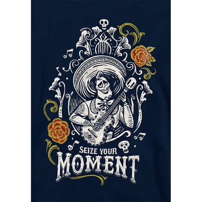 Navy - Side - Coco Childrens-Kids Seize Your Moment Ernesto de la Cruz Hoodie