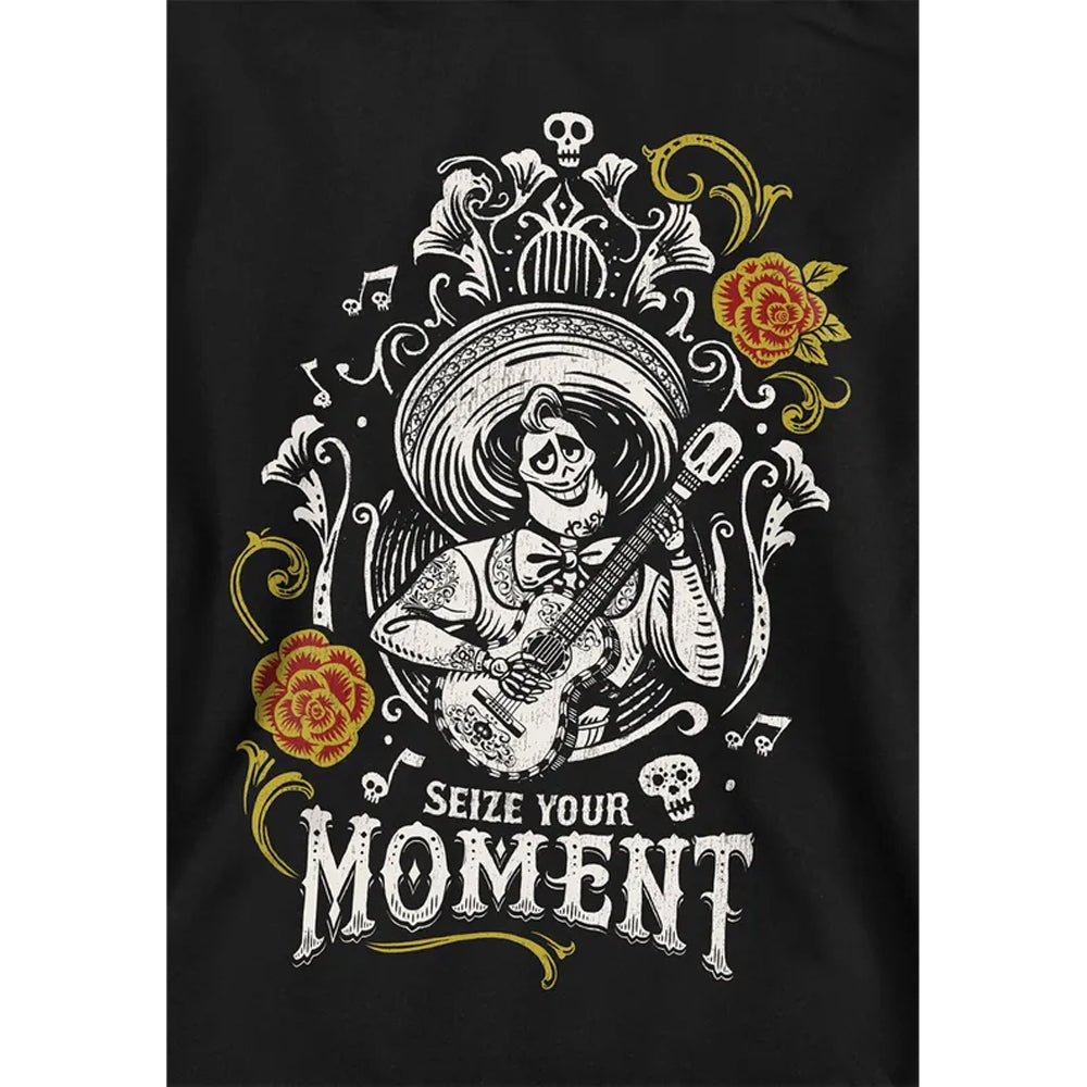 Black - Side - Coco Childrens-Kids Seize Your Moment Ernesto de la Cruz Hoodie