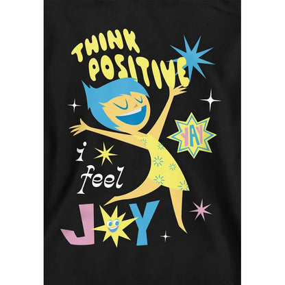 Black - Side - Inside Out 2 Childrens-Kids Think Positive Hoodie