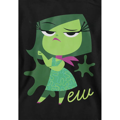 Black - Side - Inside Out 2 Childrens-Kids Disgust Hoodie
